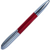 Ручка-роллер "Senator Solaris", 0.5 мм, красный, серебристый, стерж. синий - 2