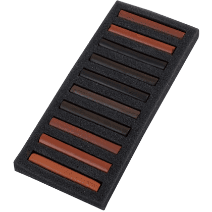 Сангина сепия "Ладога", набор мелков, 10 цветов - 4