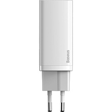 Сетевое зарядное устройство Baseus CCGAN2L-B02 GaN2 Lite Quick Charger Type-C+USB 65W White