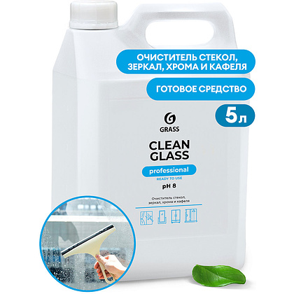 Средство для мытья окон и стекол "CLEAN GLASS Professional", 5 кг