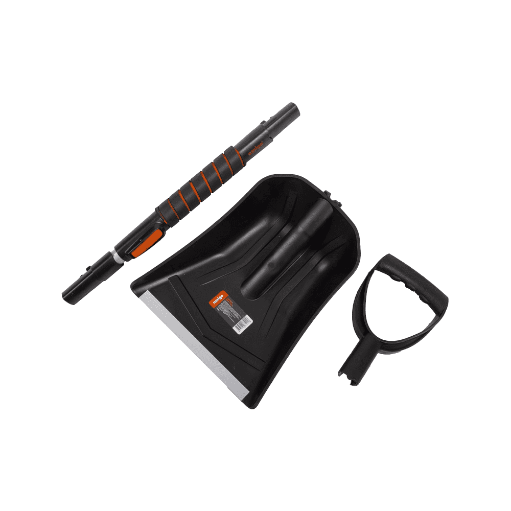 Лопата снеговая автомобильная телескопическая Amigo, 255x300, рукоятка 850-1040, черная - 3