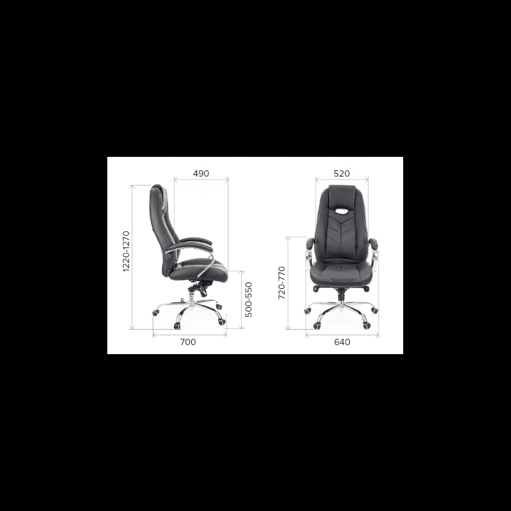 Кресло для руководителя EVERPROF "DRIFT PU", экокожа, металл, коричневый - 4