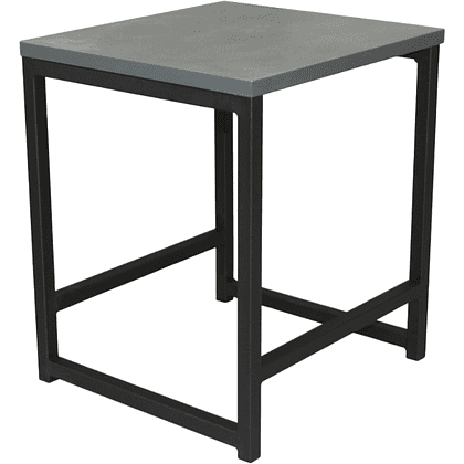 Табурет RION ALLERD, металл, ЛДСП, черный муар, Металл Бруклин