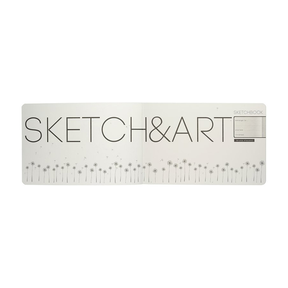 Скетчбук "Sketch&Art. Horizont", 25x17.9 см, 200 г/м2, 48 листов, черный - 5