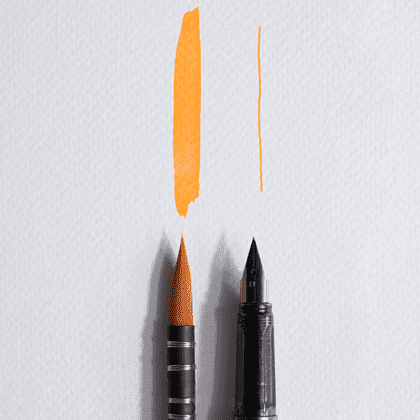 Чернила для рисования и каллиграфии "Малевичъ", неоновые, 15 мл, оранжевый - 3