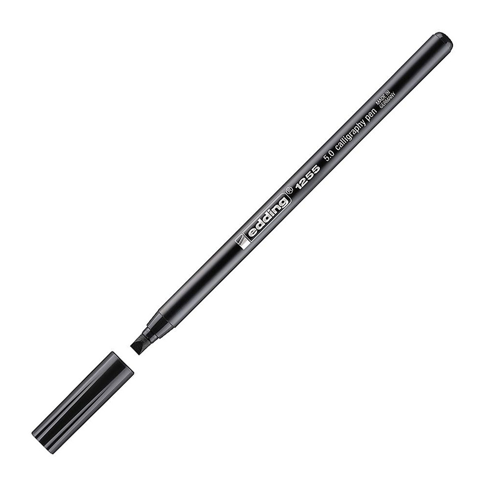 Ручка для каллиграфии "Edding 1255", 5.0 мм, черный