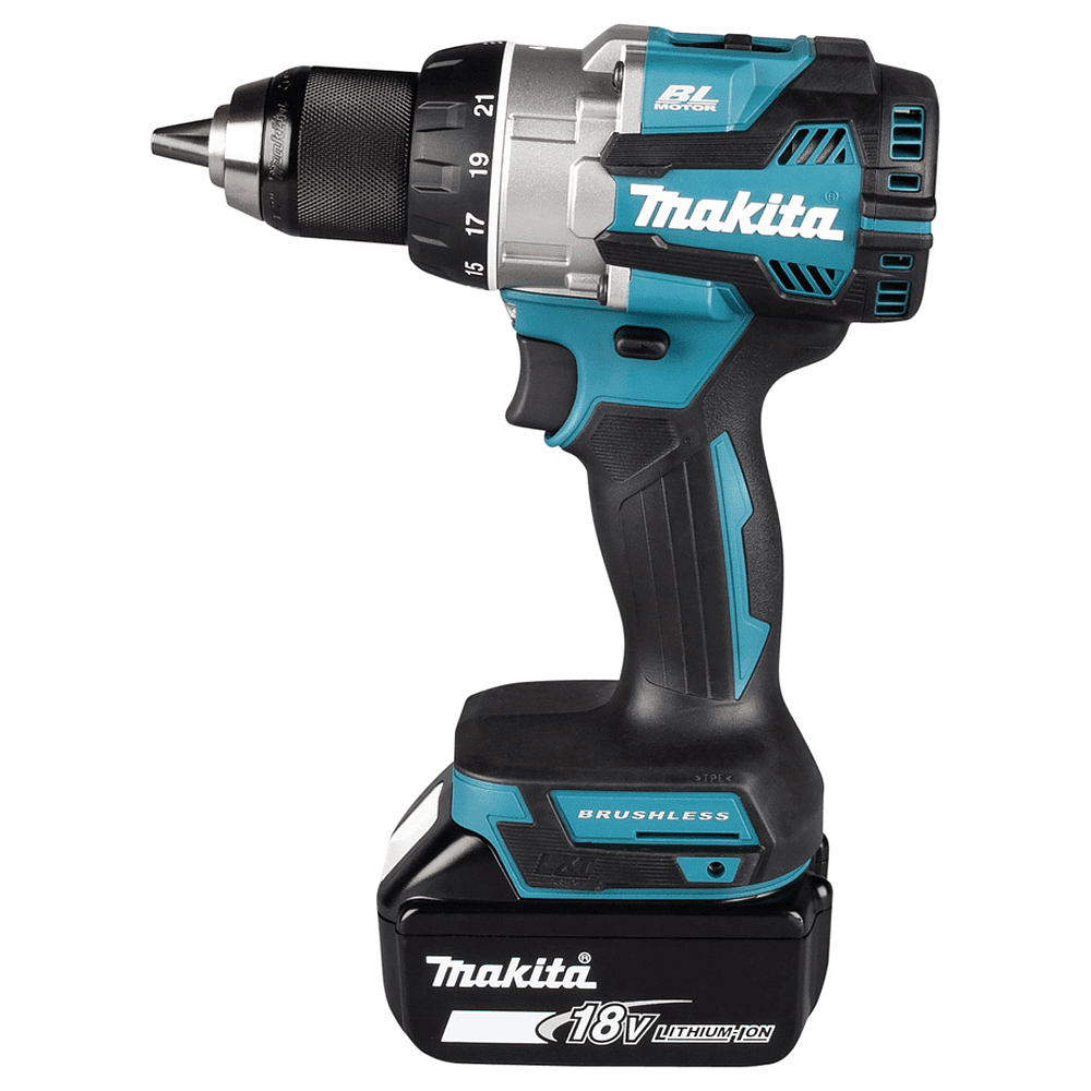 Дрель-шуруповерт аккумуляторная MAKITA DDF489RTJ, 18 В, 73 Нм, 5.0Ачx2, MakPac 2 - 4
