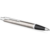 Ручка шариковая автоматическая "IM Essential Brushed Metal CT", 1.0 мм, черный, серебристый, стерж. синий - 2