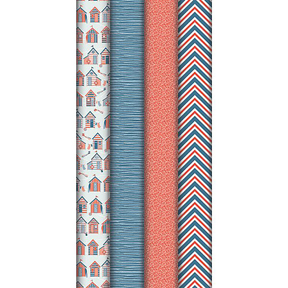 Бумага декоративная в рулоне "Dieppe", 2x0.7 м, ассорти