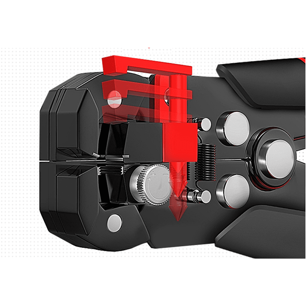 Съемник изоляции автоматический "Deli", 205 мм, черный, красный - 2