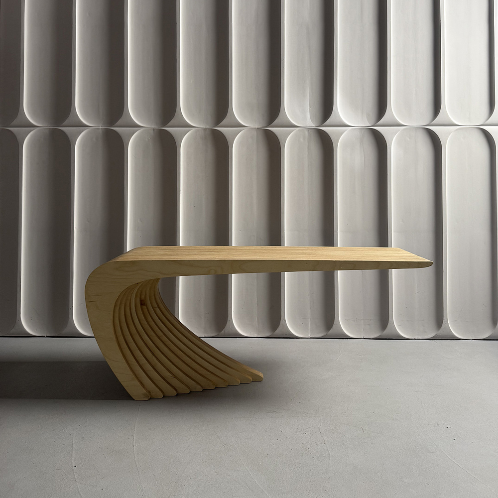 Журнальный столик Karlinwood GAP L 1170х360х470 мм, фанера натуральная - 3