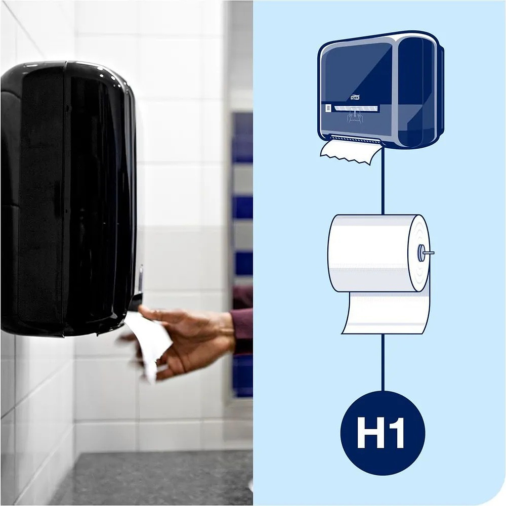 Полотенца бумажные Tellus Matic Стандарт, в рулонах, 1 слой, НT1, 280 м - 16