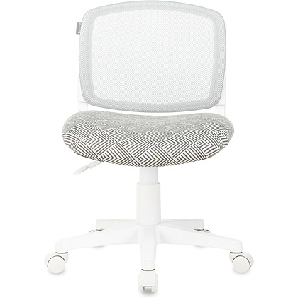 Кресло детское Бюрократ CH-W296NX, сетка/ткань, светло-серый - 6