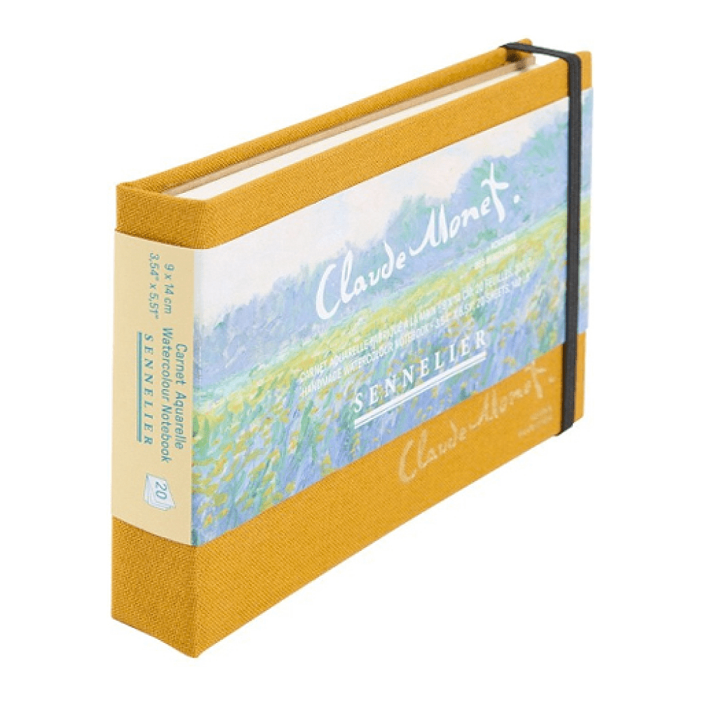 Скетчбук для акварели "Claude Monet - Field of Yellow Irises", 9х14 см, 300 г/м2, 20 листов, шафраново-желтый - 2