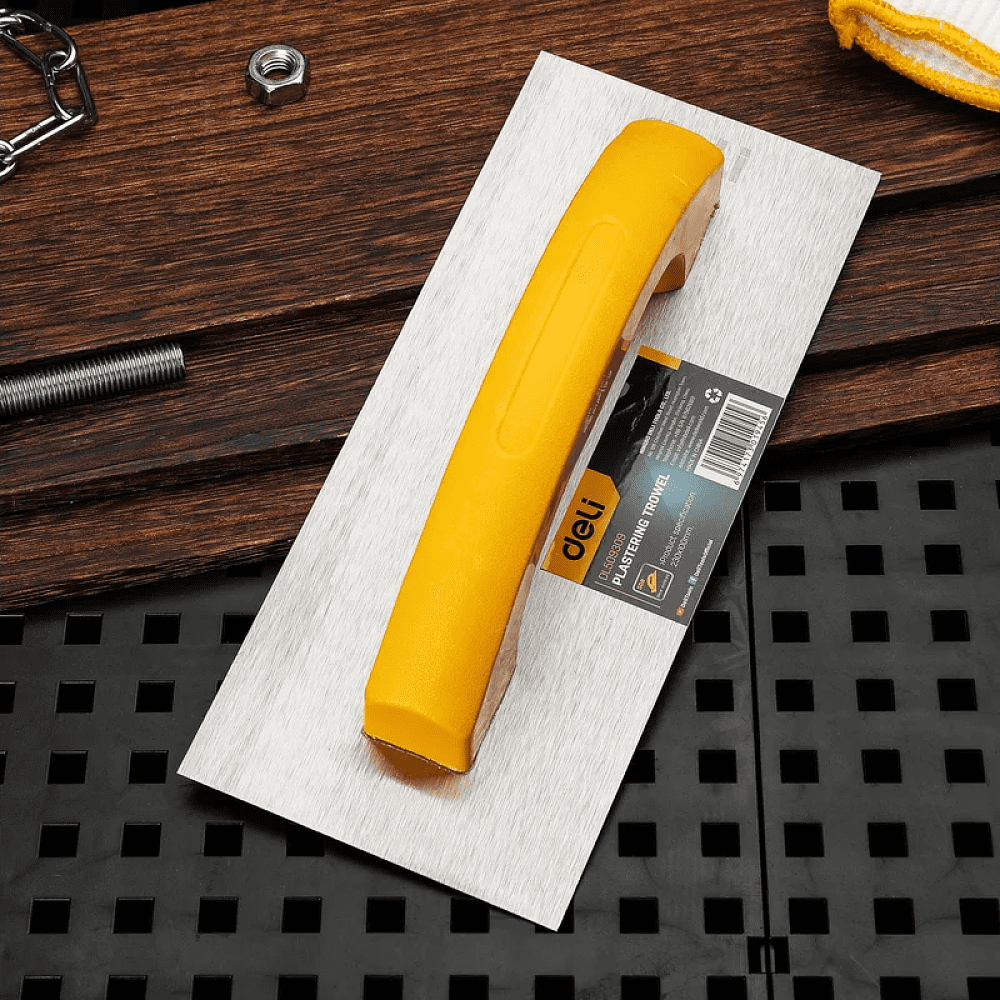 Гладилка Deli YS EDL509309, нержавеющая, 230 x 100 мм, 2-х компонентная рукоятка - 4