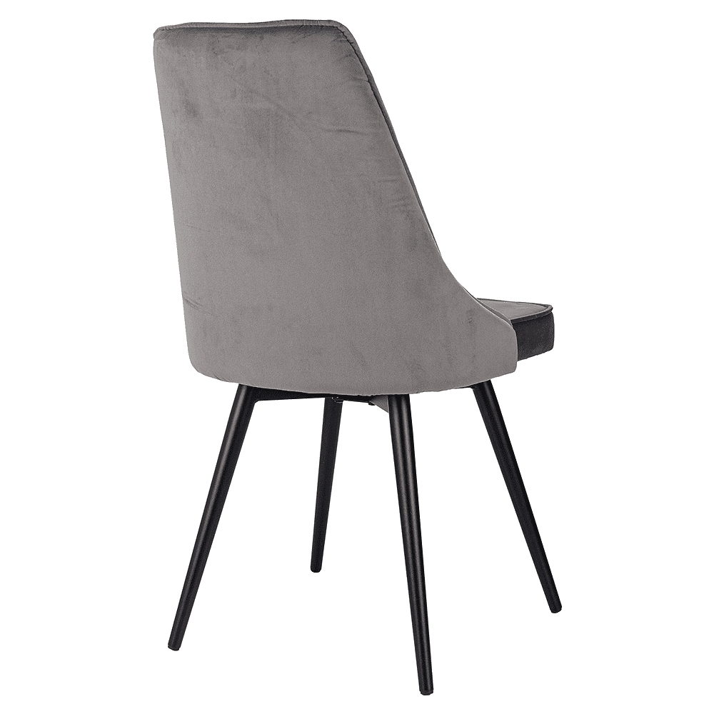 Стул Бюрократ "CH-K4_SP_2" ткань, темно-серый, металл, комплект 2 штуки, с поворотным механизмом - 6