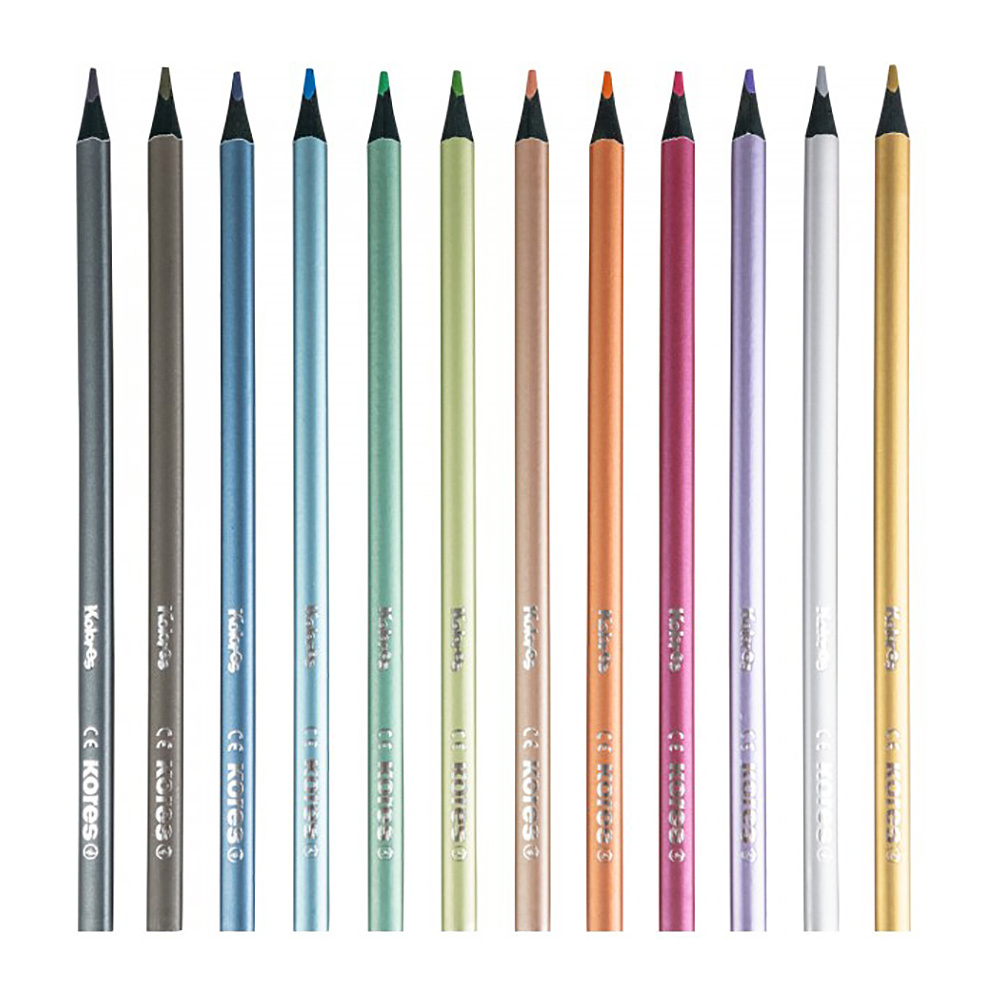 Цветные карандаши "Kolores Metallic Style", 12 цветов - 2