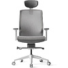 Кресло для руководителя BESTUHL "J15", сетка, пластик, серый - 2