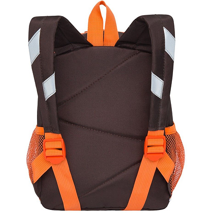 Рюкзак школьный "Bear", коричневый, оранжевый - 3