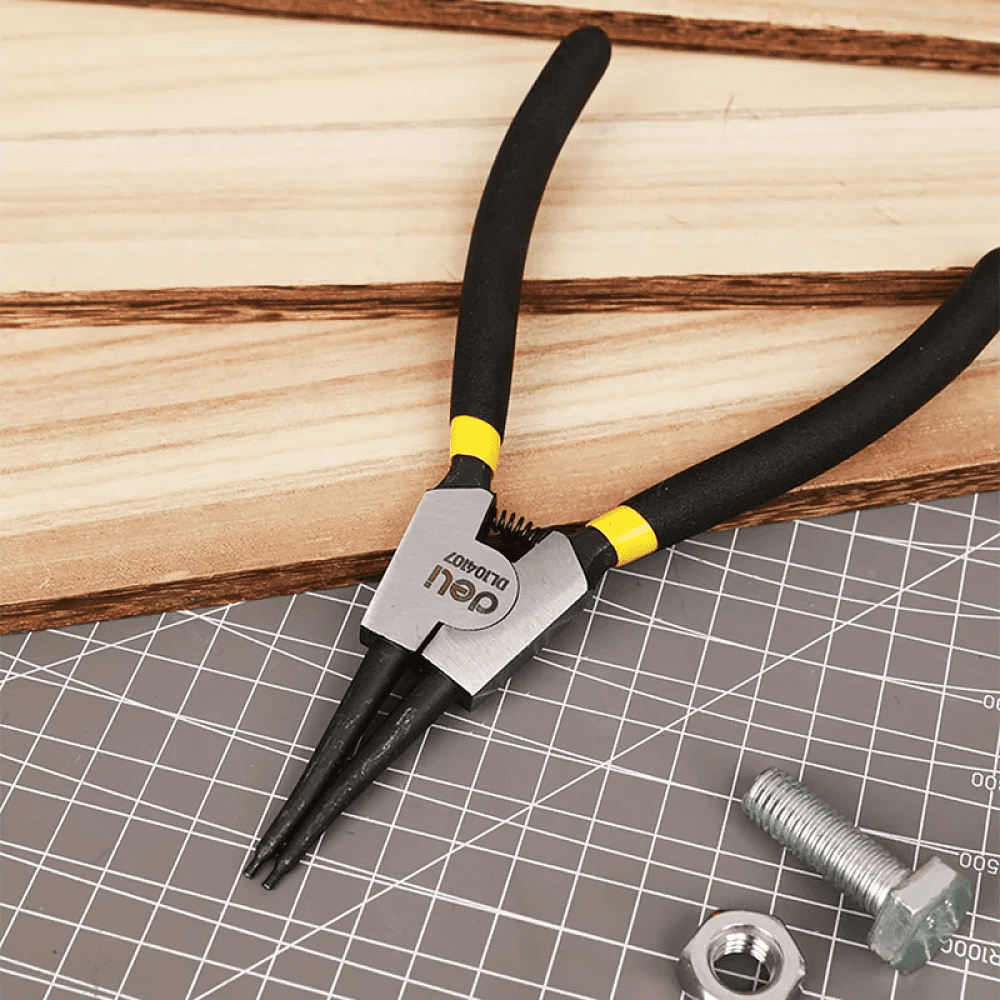 Съемник стопорных колец Deli YS EDL104107, прямой, 180 мм - 5