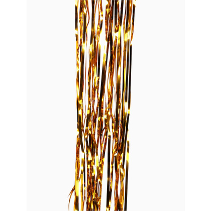 Гирлянда-дождик "Новогодний", 7,5х150 см, фольга, золотой - 4