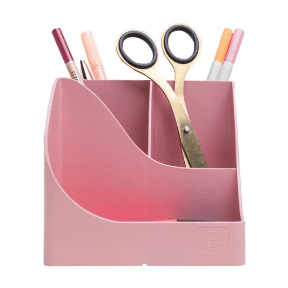 Подставка для ручек "Autentik", пластик, 5 делений, конфетно-розовый - 2