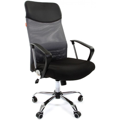 Кресло для руководителя "Chairman 610", ткань, металл, черный - 3