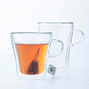 Чашка стеклянная с двойными стенками «Duo», 350 мл, прозрачный - 2