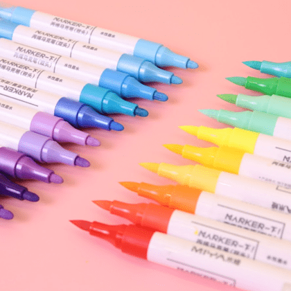 Маркеры художественные двухсторонние "Himi Miya", акриловые, набор, 36 цветов - 5