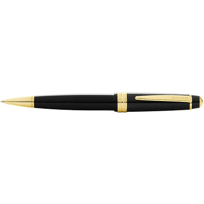 Ручка шариковая "Bailey Light Polished Black Resin and Gold Tone", 0.7 мм, черный, золотой, стерж. черный - 2