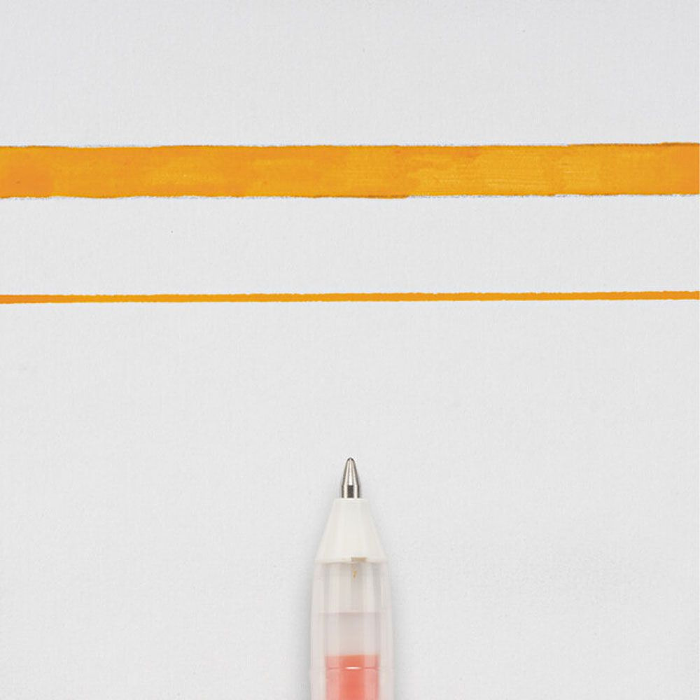 Ручка гелевая "Gelly Roll Glaze", 0.6 мм, прозрачный, стерж. оранжевый - 2
