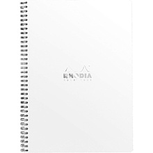 Блокнот "Rhodia", А4+, 160 страниц, в линейку, белый