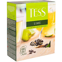 Чай "Tess" Lime, 100 пакетиков x1.5 г, зеленый