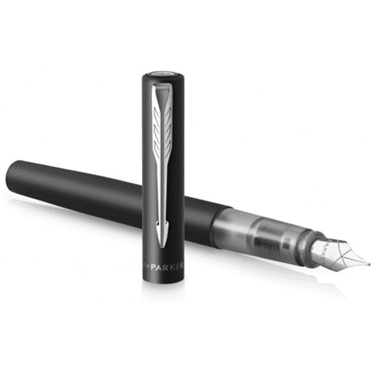 Ручка перьевая Parker "Vector XL" F21, М, черный, патрон синий - 4