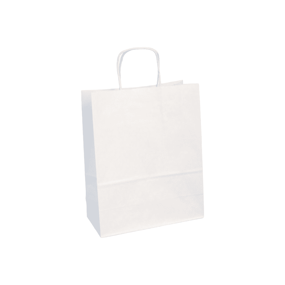 Пакет бумажный подарочный "White", 22х10х27 см, 1 шт