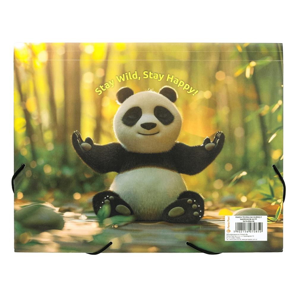Папка на резинках "Panda", 15-34 мм., пластик - 2