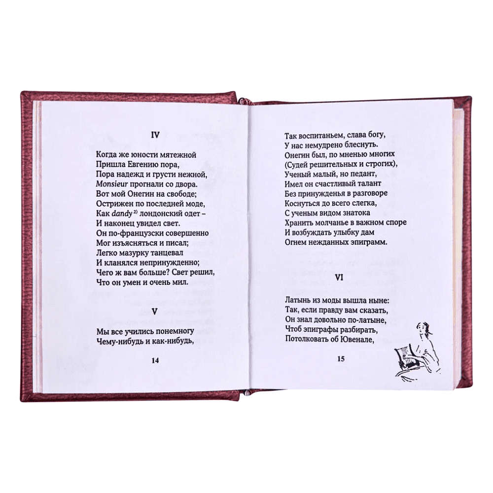 Книга-мини "Евгений Онегин", Александр Пушкин, 44х59 мм, ассорти - 8