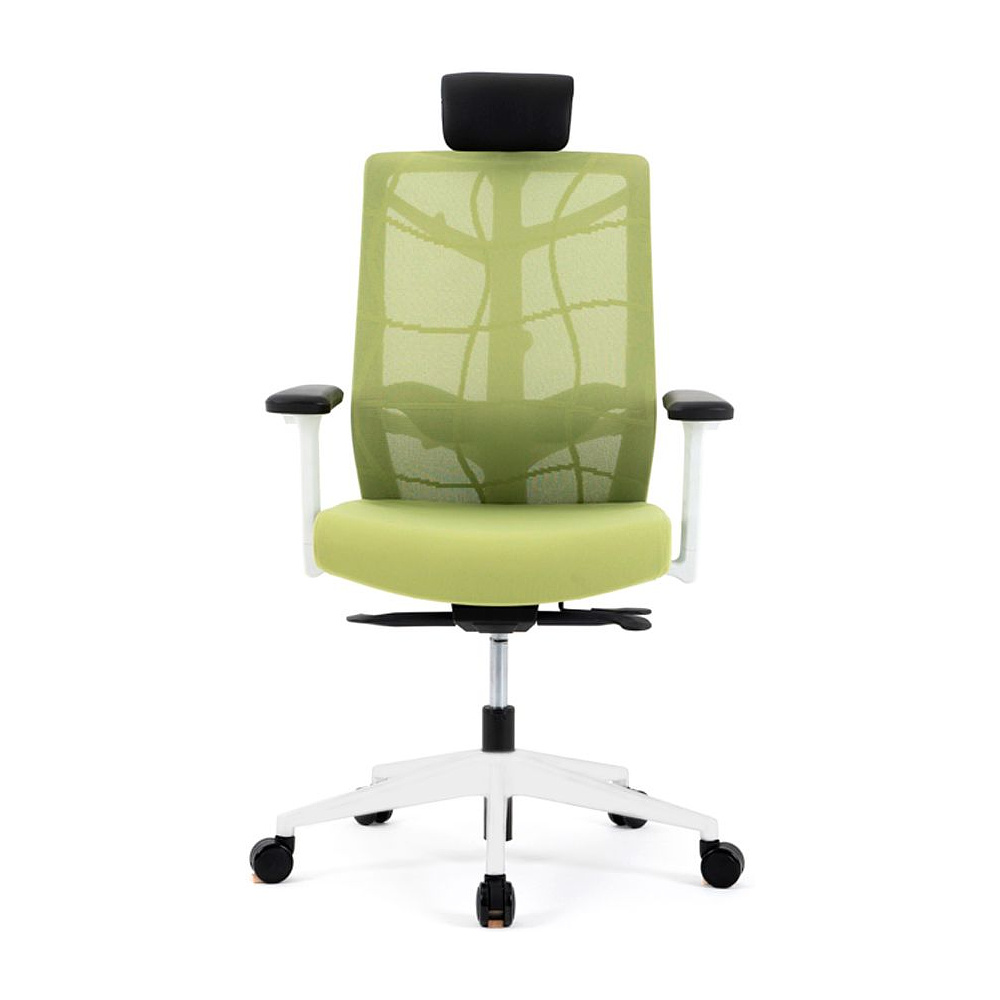 Кресло для руководителя "Nature II Slider", пластик, ткань, зеленый - 2