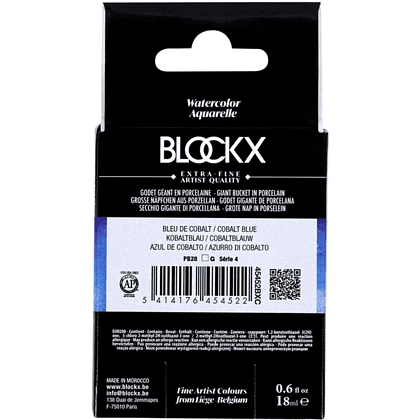 Краски акварельные "Blockx. Giant pan", 452 кобальт голубой, 18 мл., кювета - 5