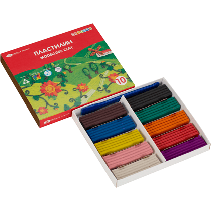 Пластилин "Цветик", 10 цветов  - 4