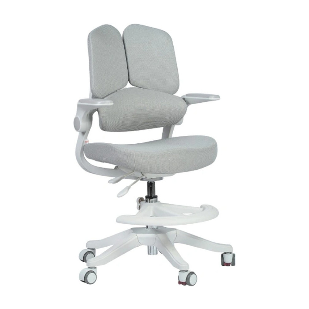 Кресло детское YOKA YC-10 Vally, сетчатая ткань, серый, пластик, белый