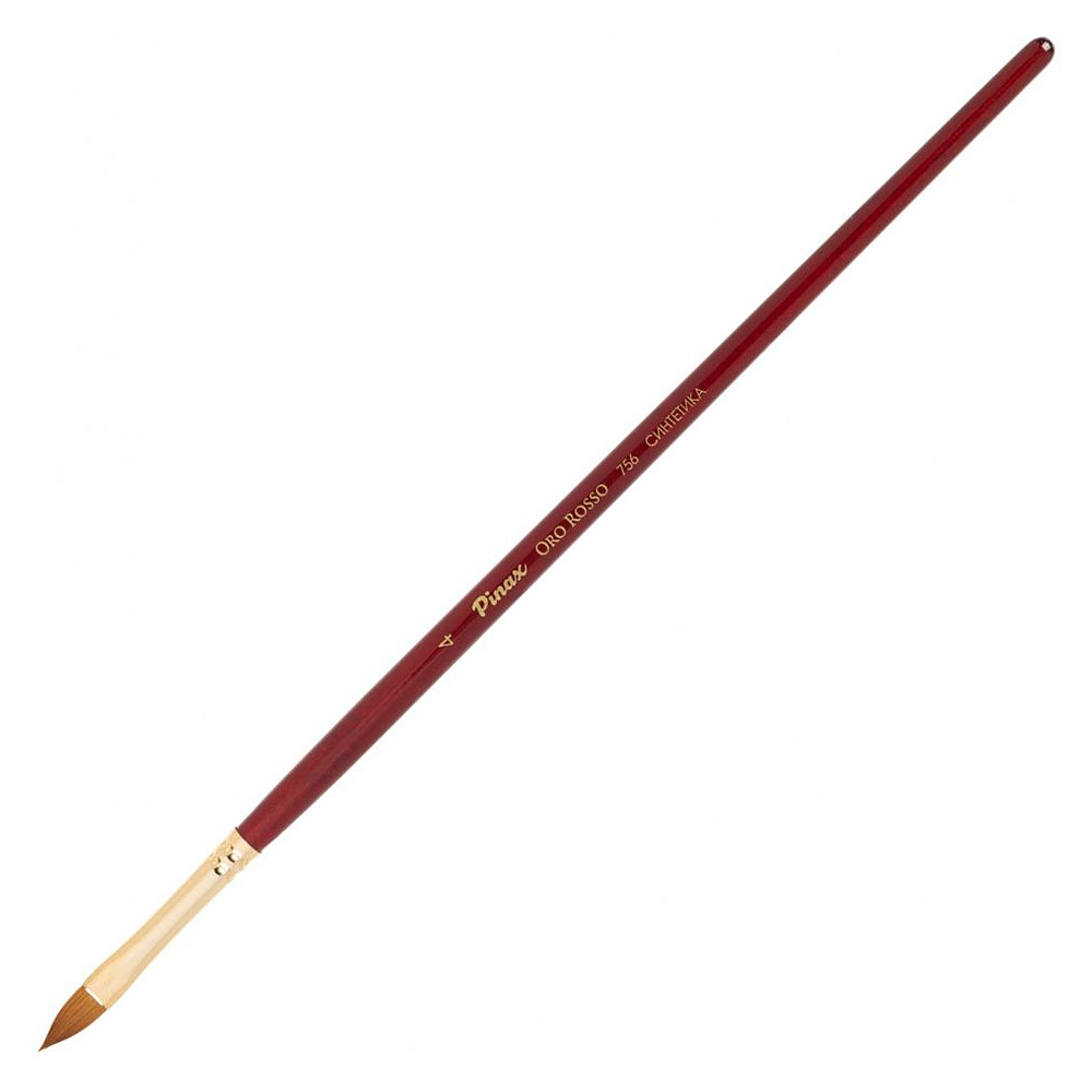 Кисть для рисования "Pinax ORO ROSSO", синтетика, "кошачий язык", №4