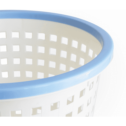 Урна для мусора "Deli", 11.5 л, пластик, белый, голубой - 5