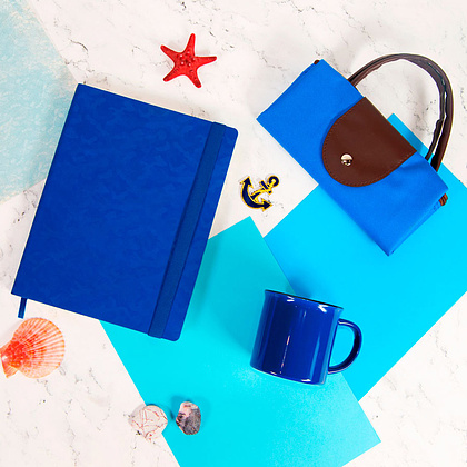 Кружка "Camp", керамика, 280 мл, белый, синий - 5