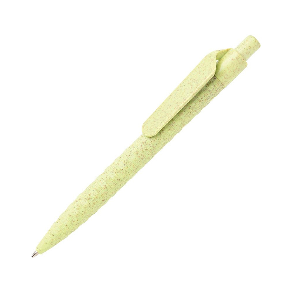Ручка шариковая автоматическая "Wheat Straw", 1.0 мм, светло-зеленый, стерж. синий
