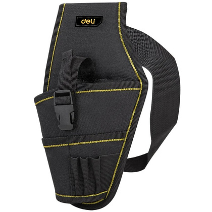 Сумка для инструментов поясная Deli YS EDL430004, 260х150х40 мм, ткань Oxford, черный