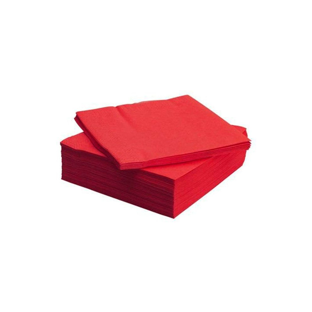 Салфетки бумажные "Бик-пак", 400 шт, 24x24 см, бордовый