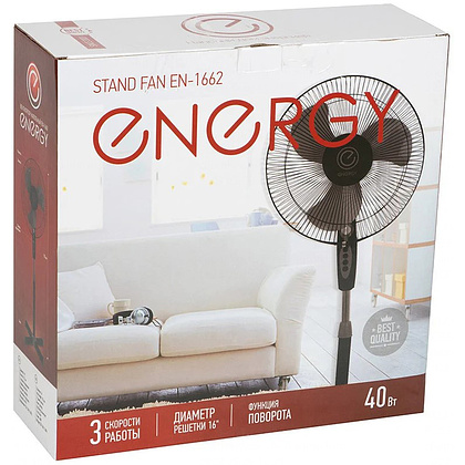 Электровентилятор напольный "Energy ELEGANCE EN-1662", черный - 5