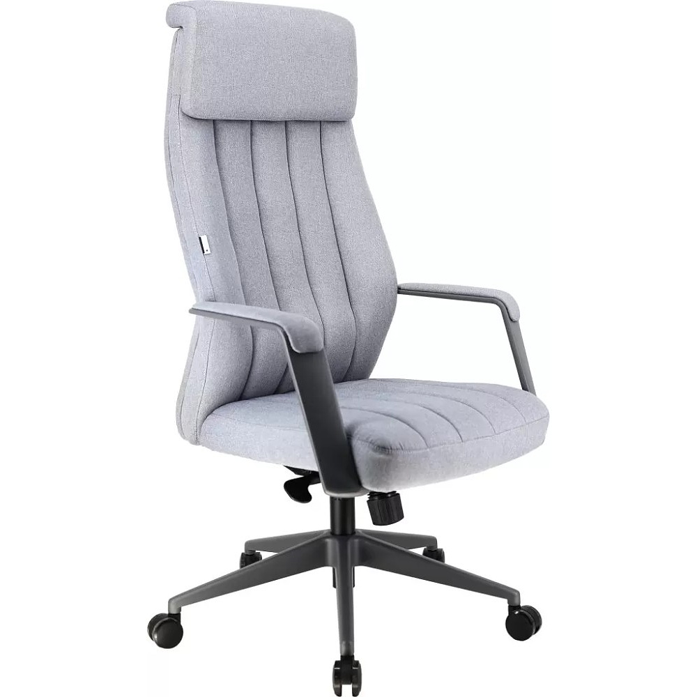 Кресло компьютерное EVERPROF Shanghai, ткань, серый, металл, корпус черный