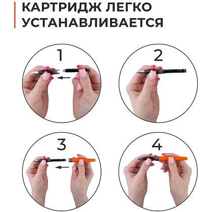 Картридж для перьевой ручки "Малевичъ", набор 15 шт, индиго - 2